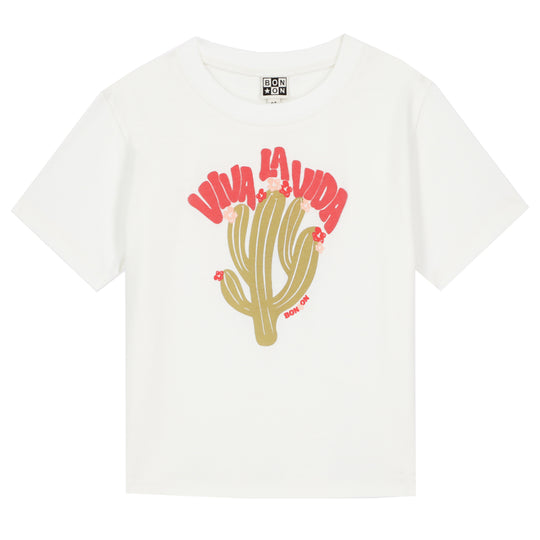 BONTON Tubo Viva T-Shirt - Ecru Bonton