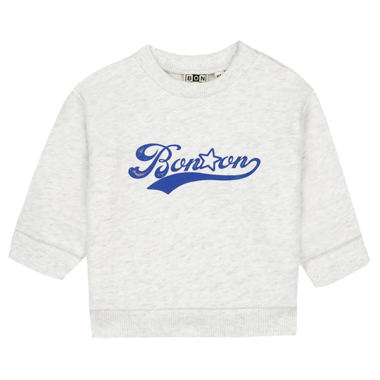 BONTON Smily Logo Baby Sweatshirt - Gris Chine