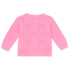 BONTON Lilet Coeur Baby Cardigan - Rose Fiesta