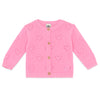 BONTON Lilet Coeur Baby Cardigan - Rose Fiesta