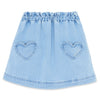 BONTON Douchka Skirt - Denim Blanchi