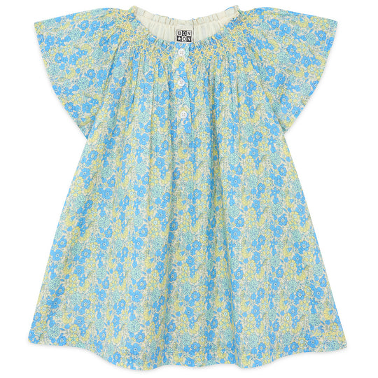 BONTON Noisette Baby Dress - Summer Blue