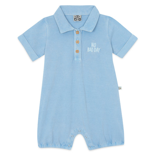 BONTON Lewis Baby Romper - Bleu Azul