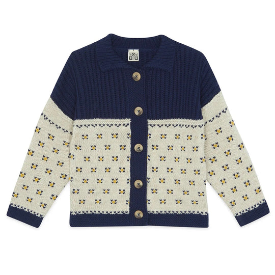 BONTON Pekin Cardigan - Sailor Blue