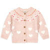 BONTON Pastel Baby Cardigan - Rose Baby