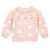 BONTON Pastel Baby Cardigan - Rose Baby