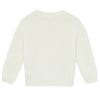 BONTON Lovely Beaded Hearts Sweater - Milk