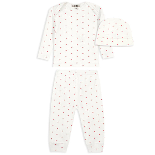 BONTON Tino Star Pajamas - Star Print Rose