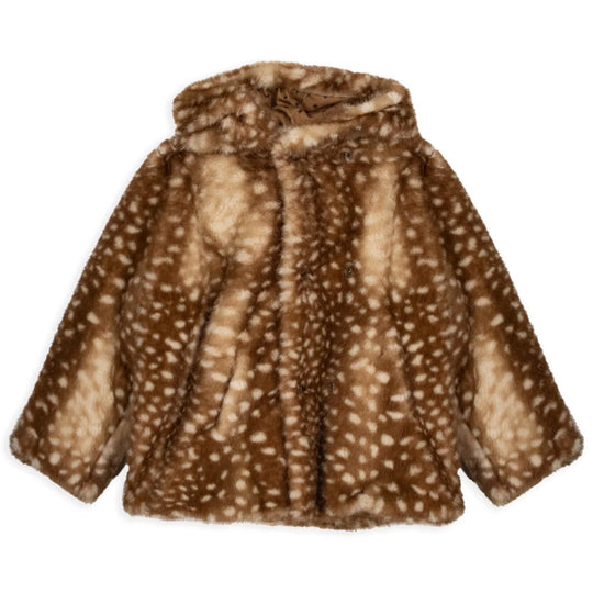 BONTON Poppy Faux Fur Coat - Bambi