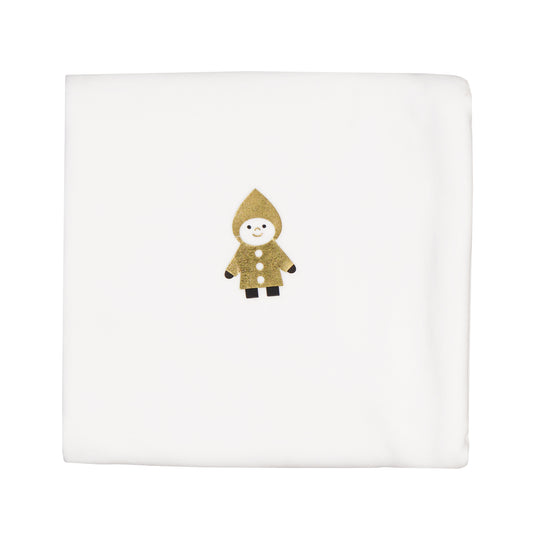 LES LUTINS Velour Swaddle Blanket - Gold