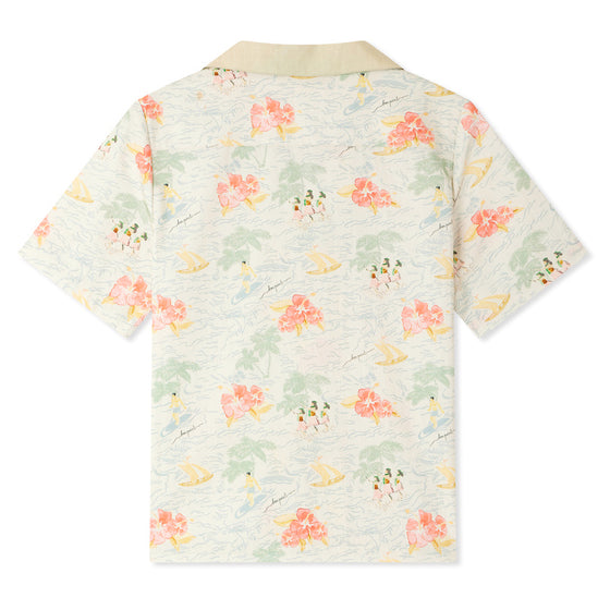 Steve Island Print Poplin Shirt