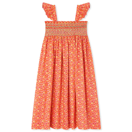 Frances Liberty Smocked Midi Dress