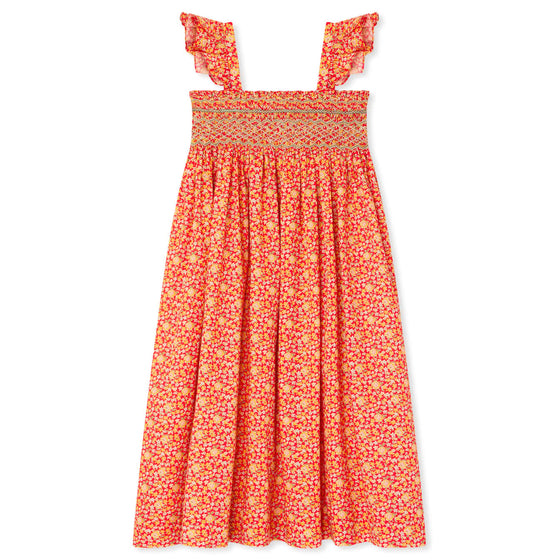 Frances Liberty Smocked Midi Dress