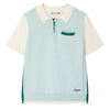 BONPOINT Laser Knit Polo - Ecru