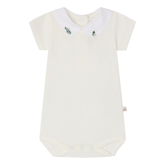 BONPOINT Juillet Cali Dreaming Bodysuit - Blanc Lait