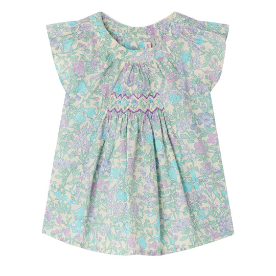 BONPOINT Pais Garden Baby Dress - Parme Clair