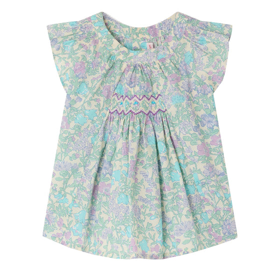 BONPOINT Pais Garden Baby Dress - Parme Clair