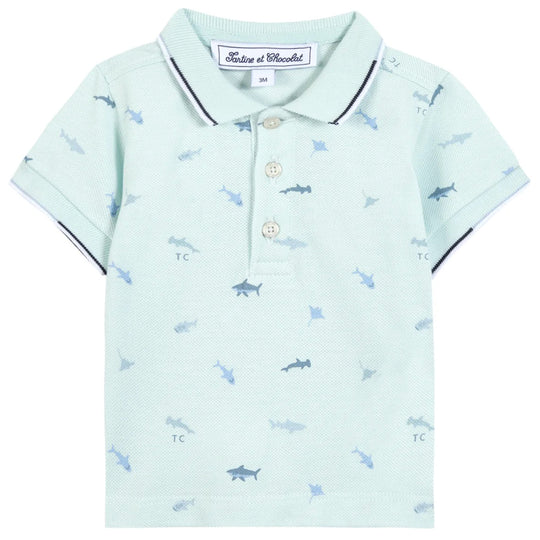 TARTINE ET CHOCOLAT Ocean Friends Baby Polo