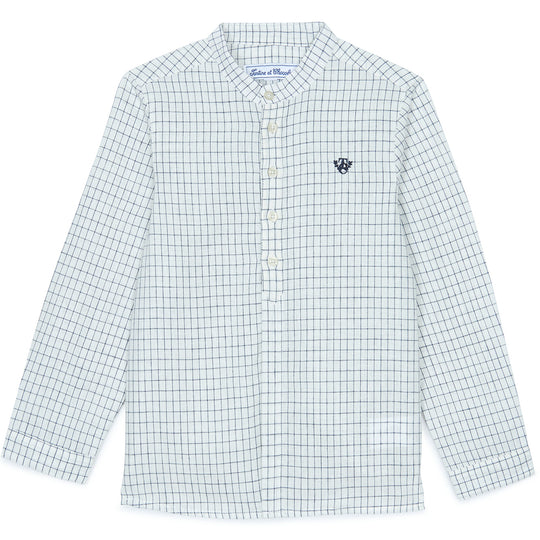 TARTINE ET CHOCOLAT Navy Checked Shirt
