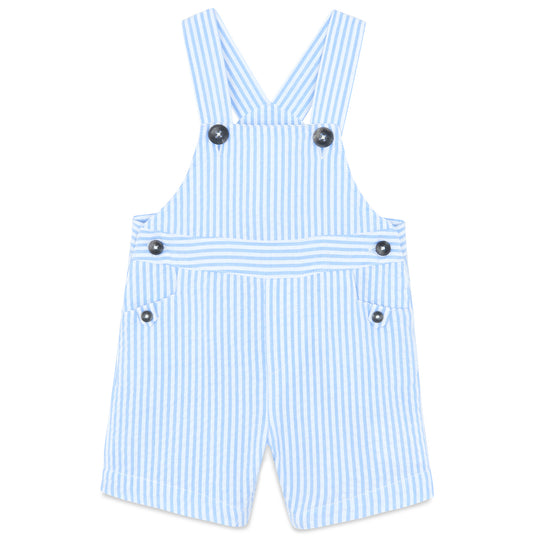 TARTINE ET CHOCOLAT Azure Stripes Baby Overalls