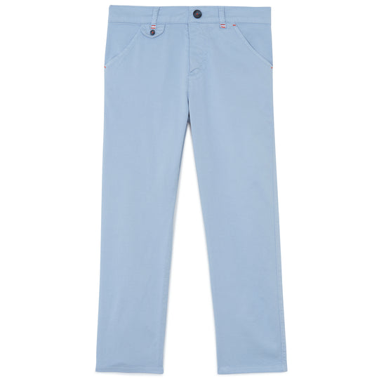 TARTINE ET CHOCOLAT Grey-Blue Twill Trousers