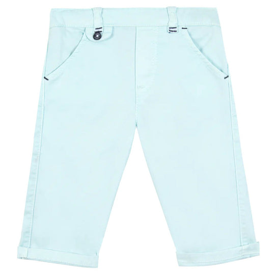 TARTINE ET CHOCOLAT Classic Stretch Cotton Baby Trousers - Aqua