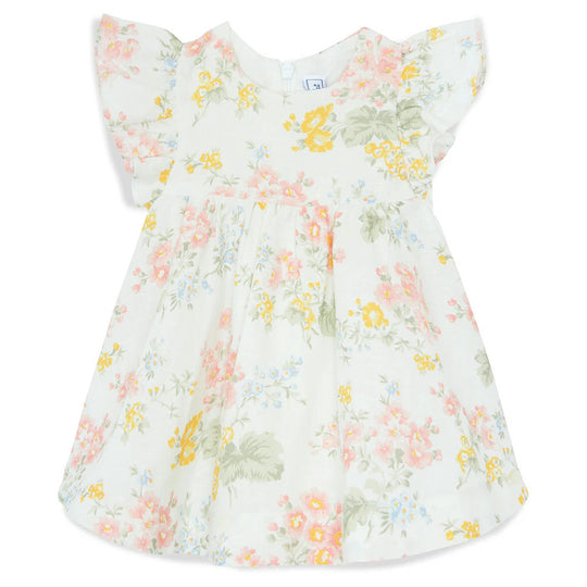 TARTINE ET CHOCOLAT Floral Whimsy Baby Dress