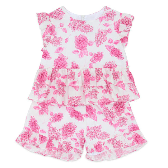 TARTINE ET CHOCOLAT Bright Floral Shorts Set