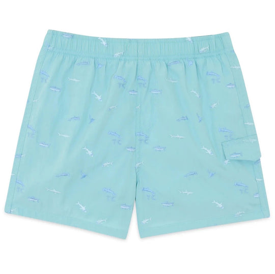 TARTINE ET CHOCOLAT Ocean Friends Embroidered Swim Trunks