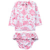 TARTINE ET CHOCOLAT Toile de Juoy Baby Swim Set - Hot Pink