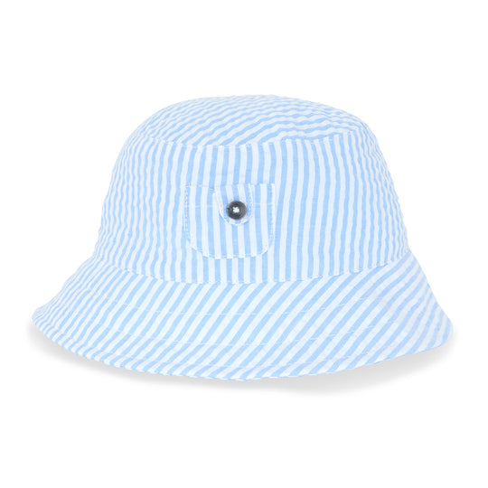 TARTINE ET CHOCOLAT Azure Stripes Baby Bucket Hat