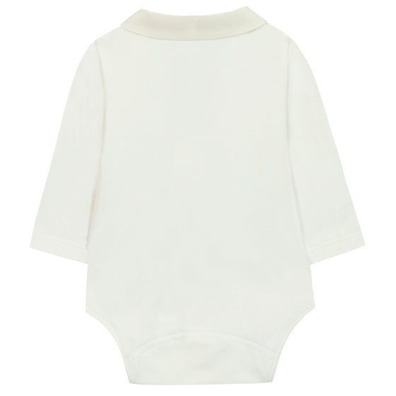 TARTINE ET CHOCOLAT LEAF EMBROIDERY DETAIL BODY - LIGHT GREY