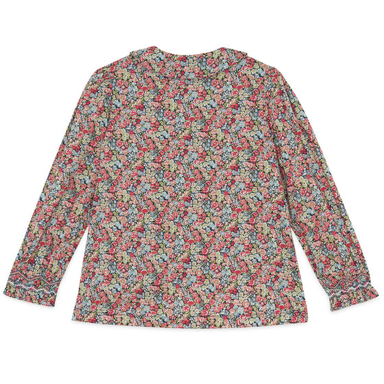 TARTINE ET CHOCOLAT COTTON FLOWER TUNIQUE - DARK GREY