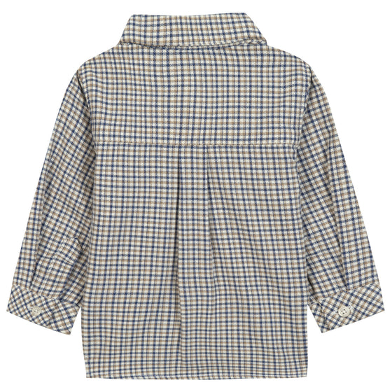 TARTINE ET CHOCOLAT COTTON BABY PLAID SHIRT - ECORCE
