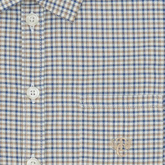 TARTINE ET CHOCOLAT COTTON PLAID SHIRT - ECORCE