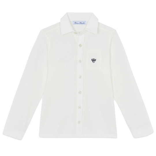 TARTINE ET CHOCOLAT COTTON SHIRT - NACRE