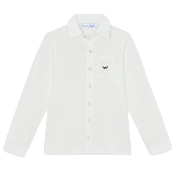 TARTINE ET CHOCOLAT COTTON SHIRT - NACRE