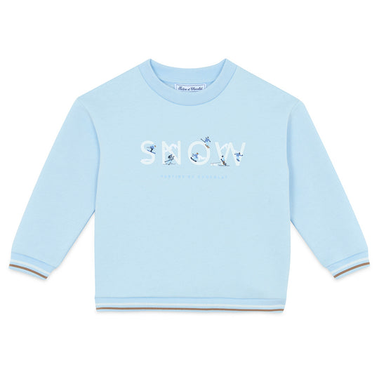 TARTINE ET CHOCOLAT SNOW SWEATSHIRT - GLACIER