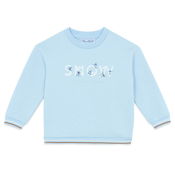TARTINE ET CHOCOLAT SNOW SWEATSHIRT - GLACIER