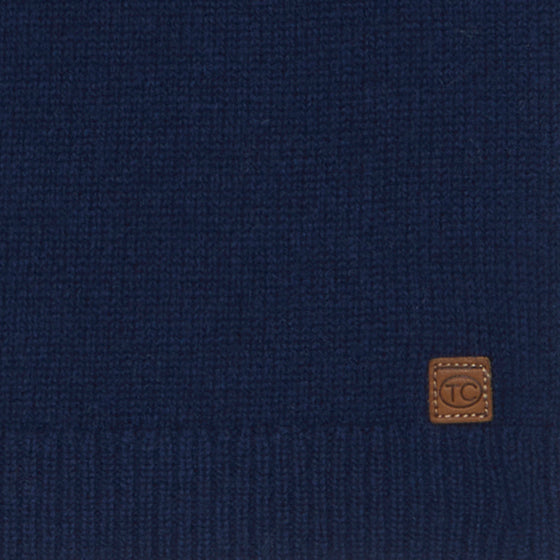 TARTINE ET CHOCOLAT WOOL ROUND NECK SWEATSHIRT - MARINE AND BROWN