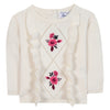 TARTINE ET CHOCOLAT FLOWER SWEATSHIRT - NACRE AND PINK