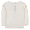 TARTINE ET CHOCOLAT FLOWER SWEATSHIRT - NACRE AND PINK