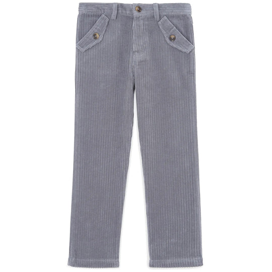 TARTINE ET CHOCOLAT COTTON CORDUROY PANTS - MID GREY