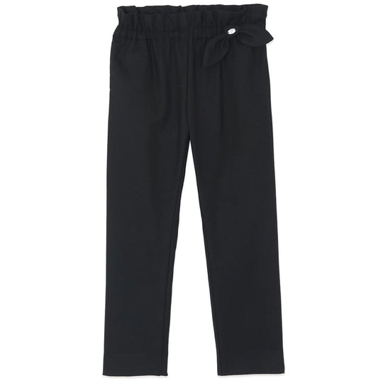 TARTINE ET CHOCOLAT PANTS WITH A KNOT - BLACK