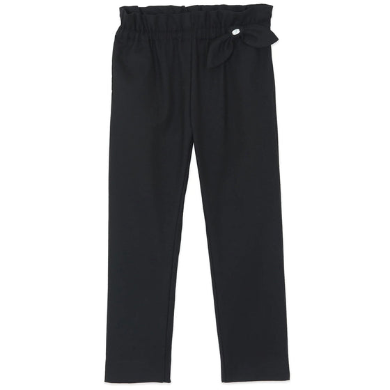TARTINE ET CHOCOLAT PANTS WITH A KNOT - BLACK