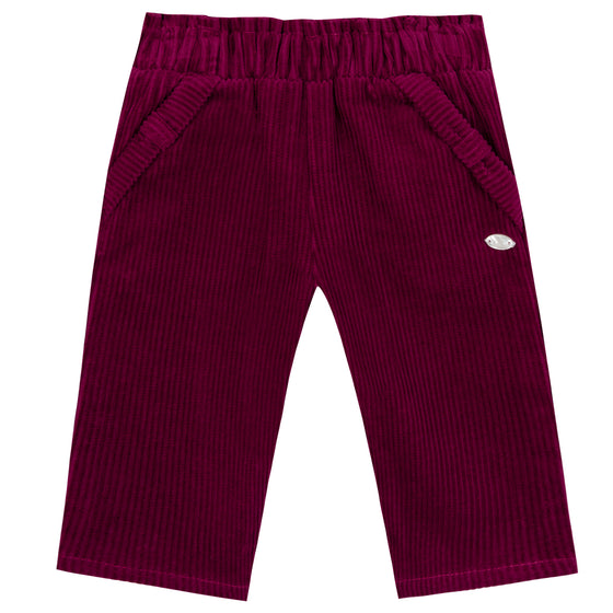 TARTINE ET CHOCOLAT BABY COTTON PANTS - RHODODENDRON