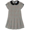 TARTINE ET CHOCOLAT PLAID DRESS - CHATAIGNE
