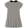 TARTINE ET CHOCOLAT PLAID DRESS - CHATAIGNE