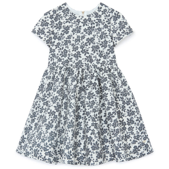 TARTINE ET CHOCOLAT FLOWER DRESS - NACRE