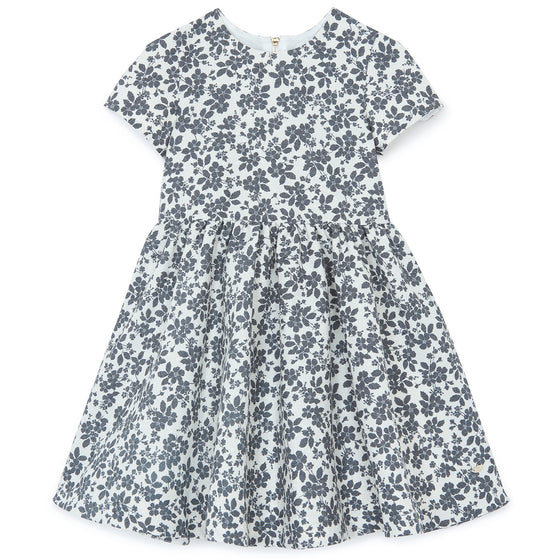 TARTINE ET CHOCOLAT FLOWER DRESS - NACRE
